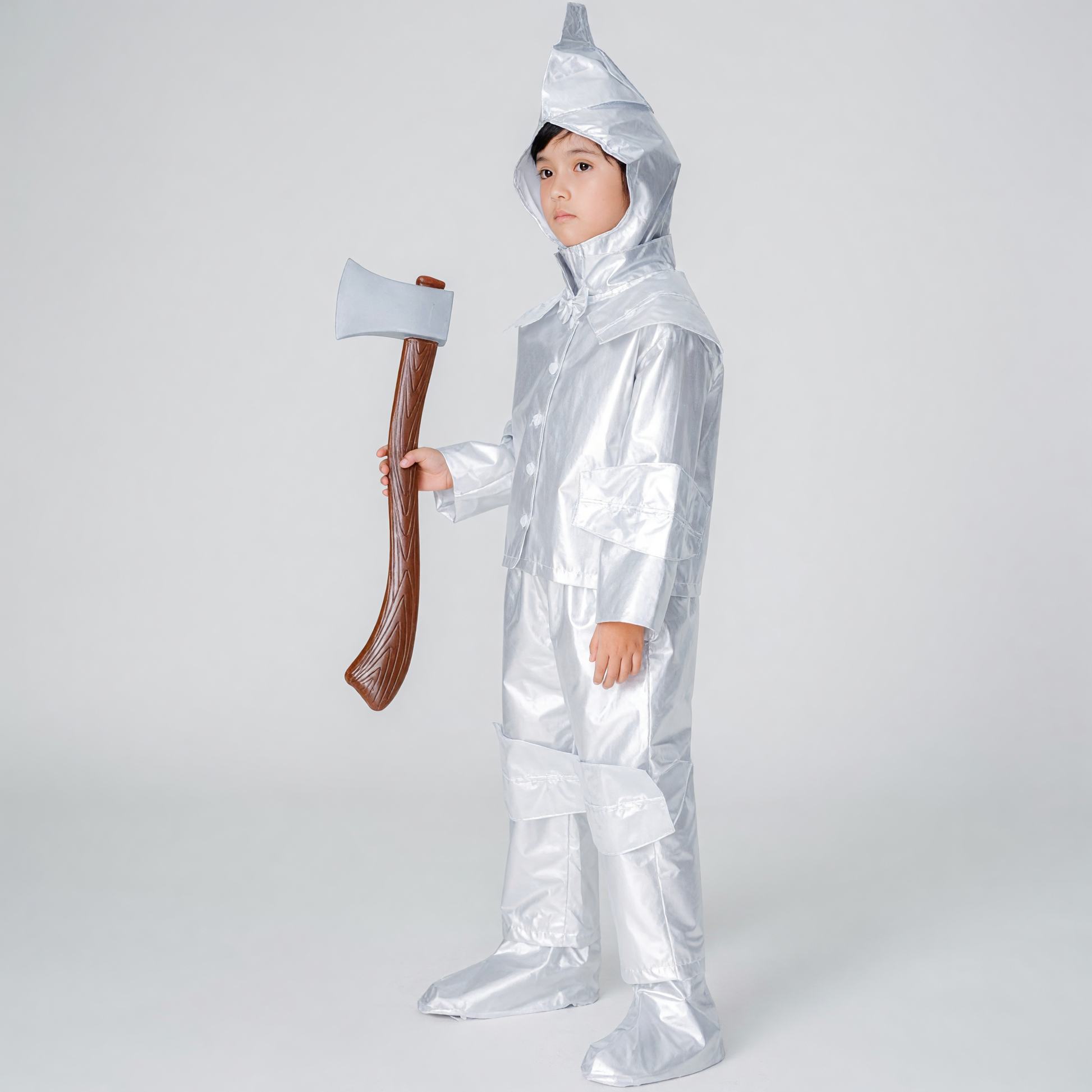 Silver Hooded Stage Costume