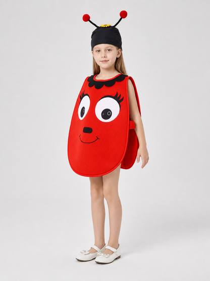 Tomato Cosplay Costume with Mustache Hat side view