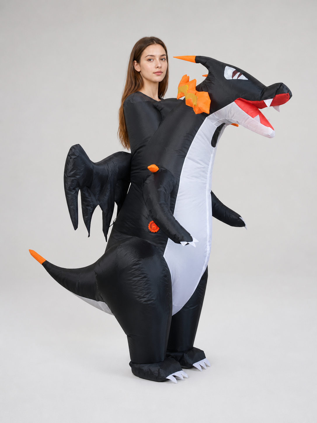 Inflatable Dragon Figure for Halloween and Parties