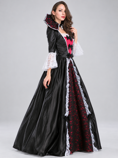 Vampire Costume with Lace and Bows