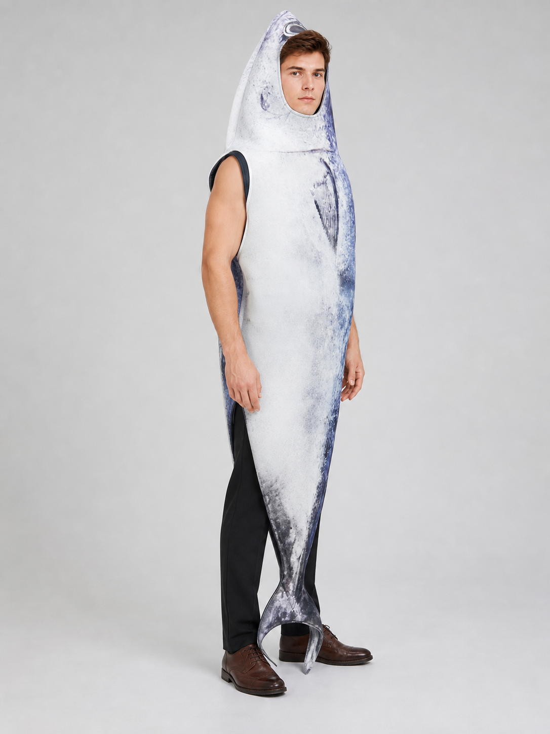 Fish Hooded Costume for a Party