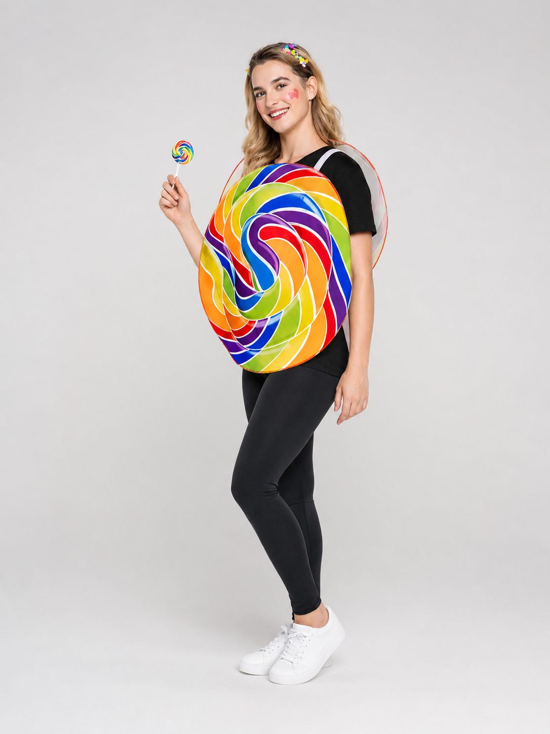 Candy Costume with Rainbow Pattern