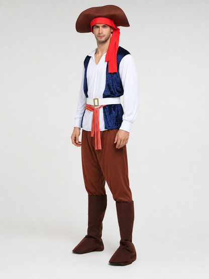Halloween Pirate Costume, Complete Set