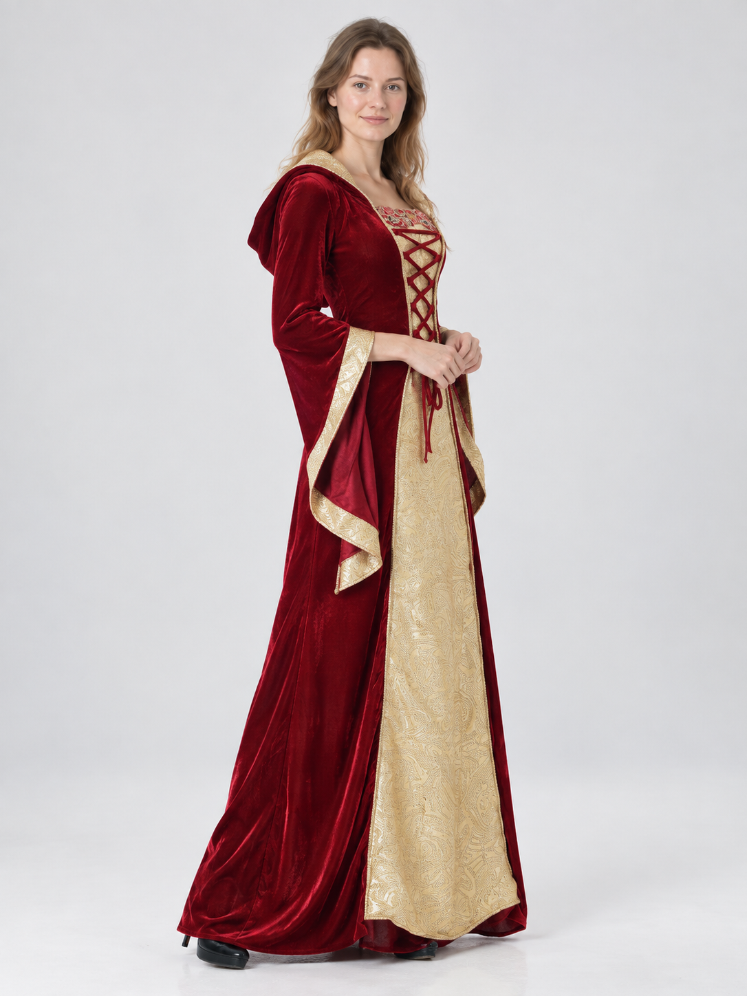 Adult Costume, Hooded Vampire Dress