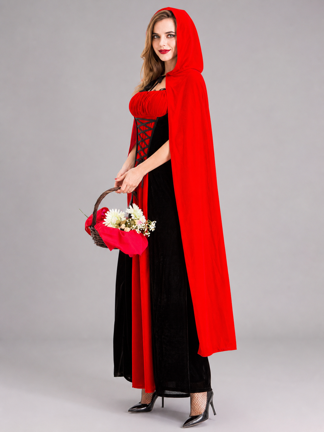 Costume: Dress with Hooded Cape