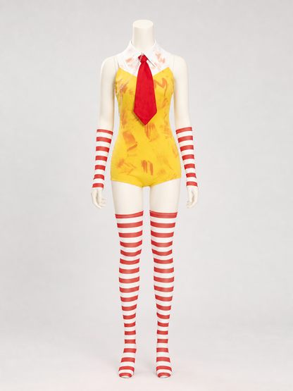 Fast-Food-Style Vampire Costume Jumpsuit side view