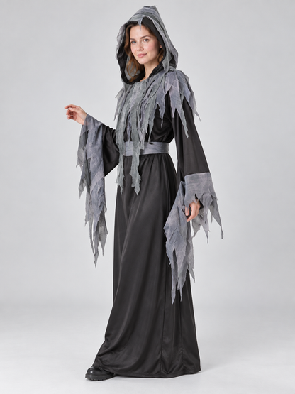 Vampire Costume with Hood, Cape, and Belt
