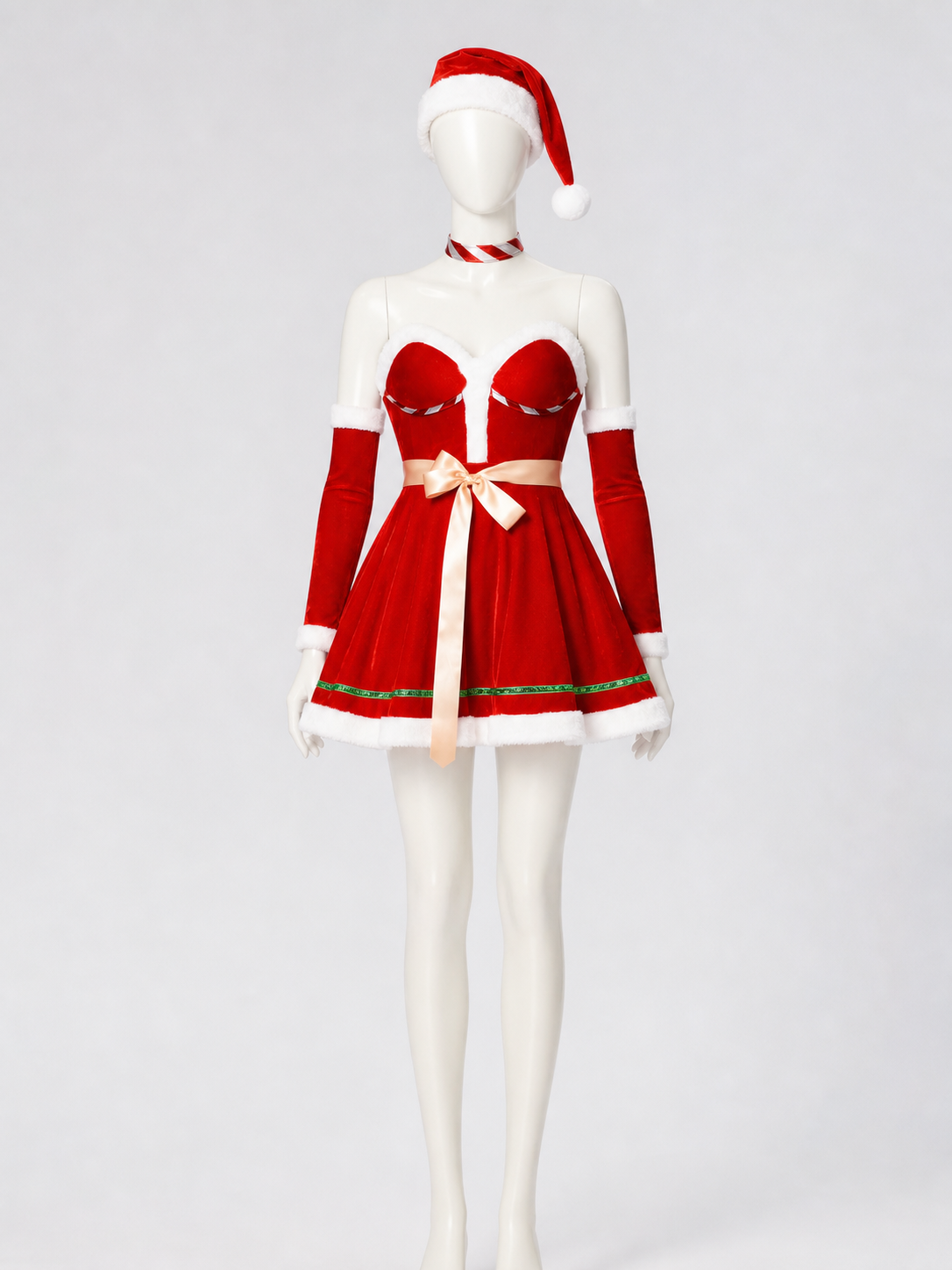 Christmas Carnival Dress with a Full Skirt