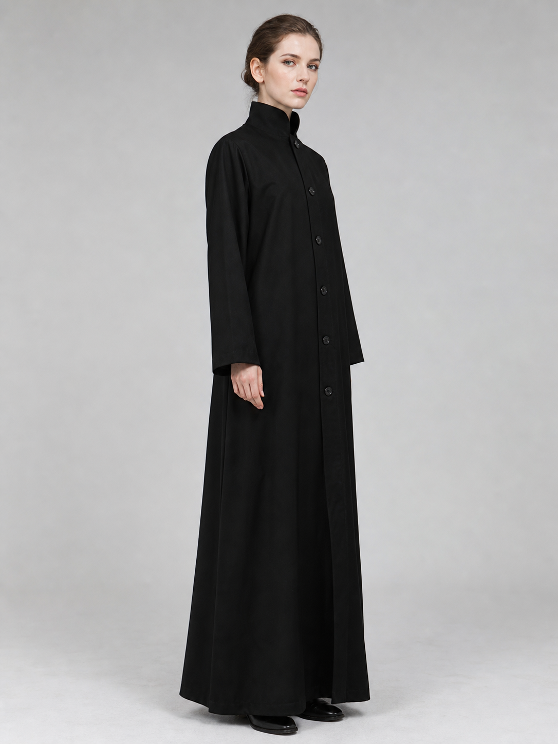 Zombie Costume — Long Black Robe with Sunglasses