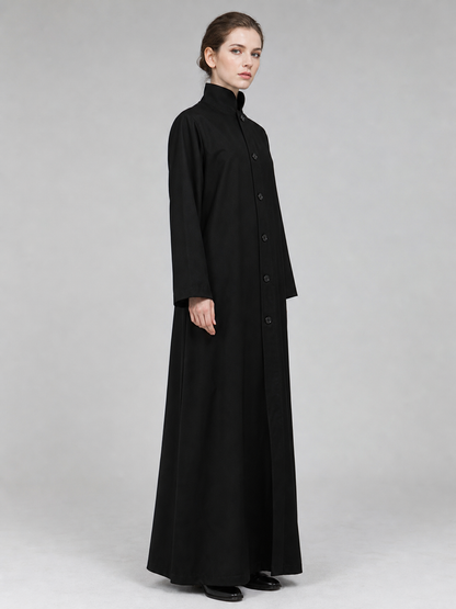 Zombie Costume — Long Black Robe with Sunglasses