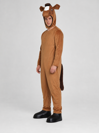 One-Piece Horse Costume with Hood for Performances