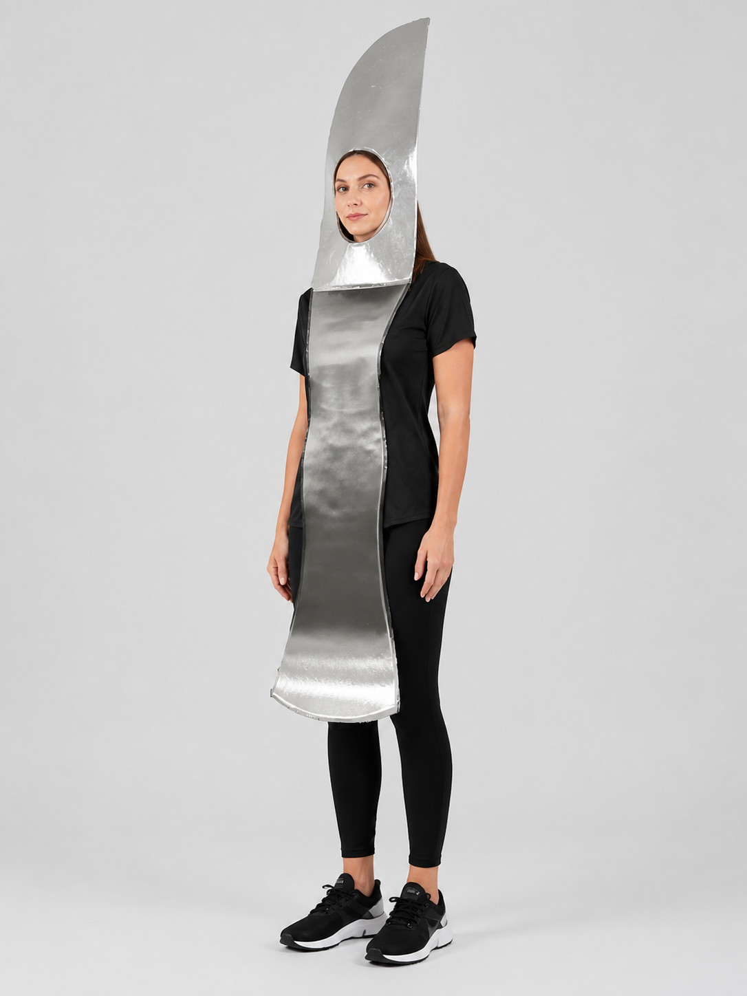 Silver Utensil Costume for Carnival side view
