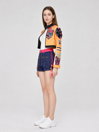 Cosplay Costume: Jacket, Vest, Shorts, and Accessories