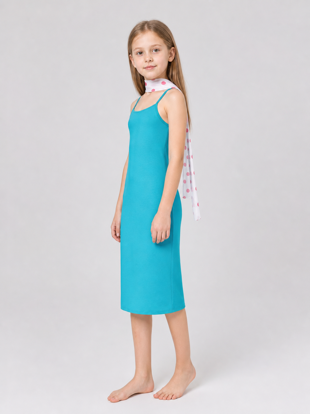 Lucy Cosplay Costume: Turquoise Dress and Scarf