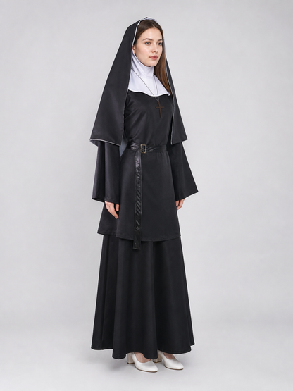The Nun Cosplay Costume, Black-and-White Look