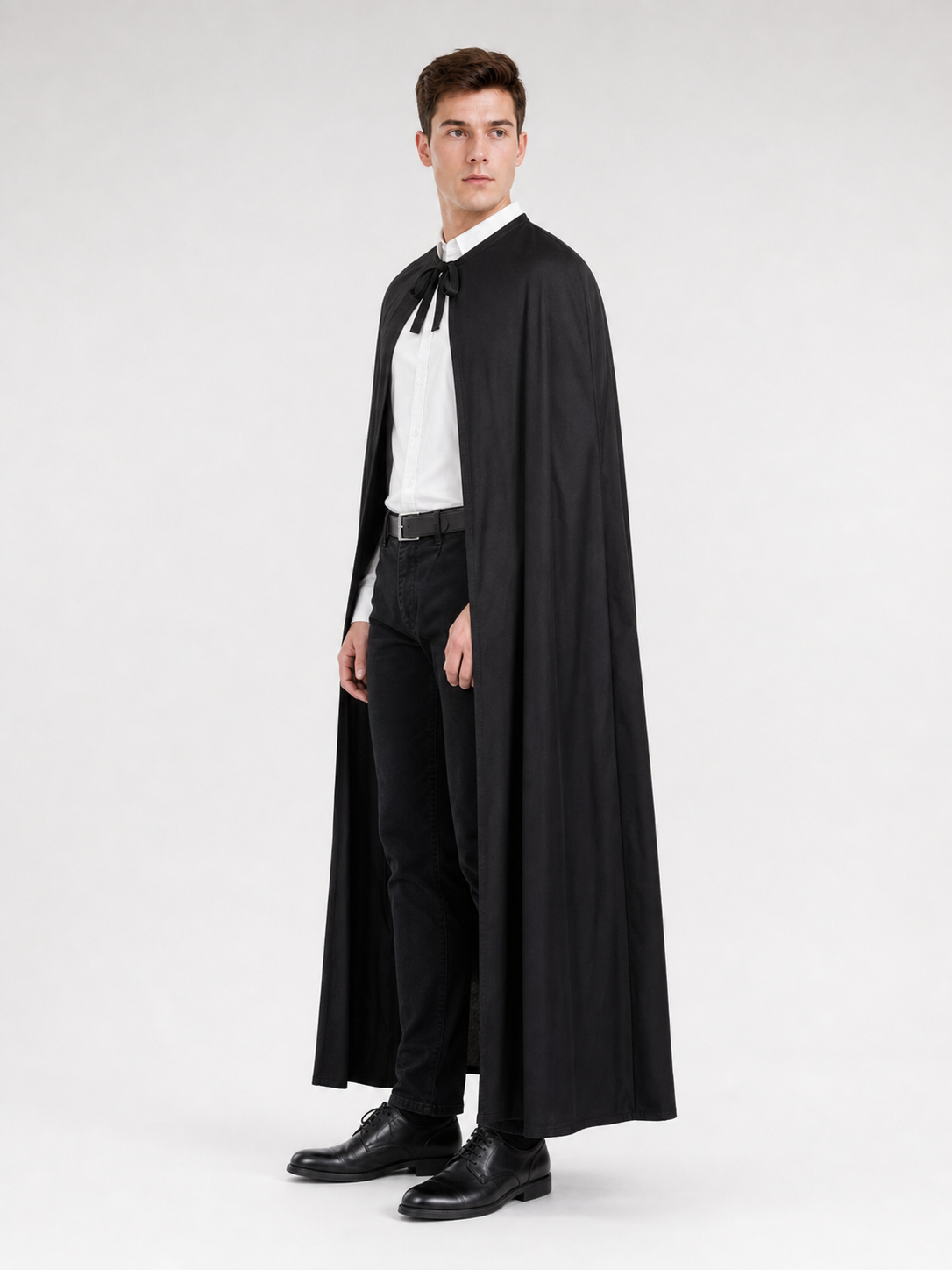 Black Long Cape Cloak for Halloween and the Stage