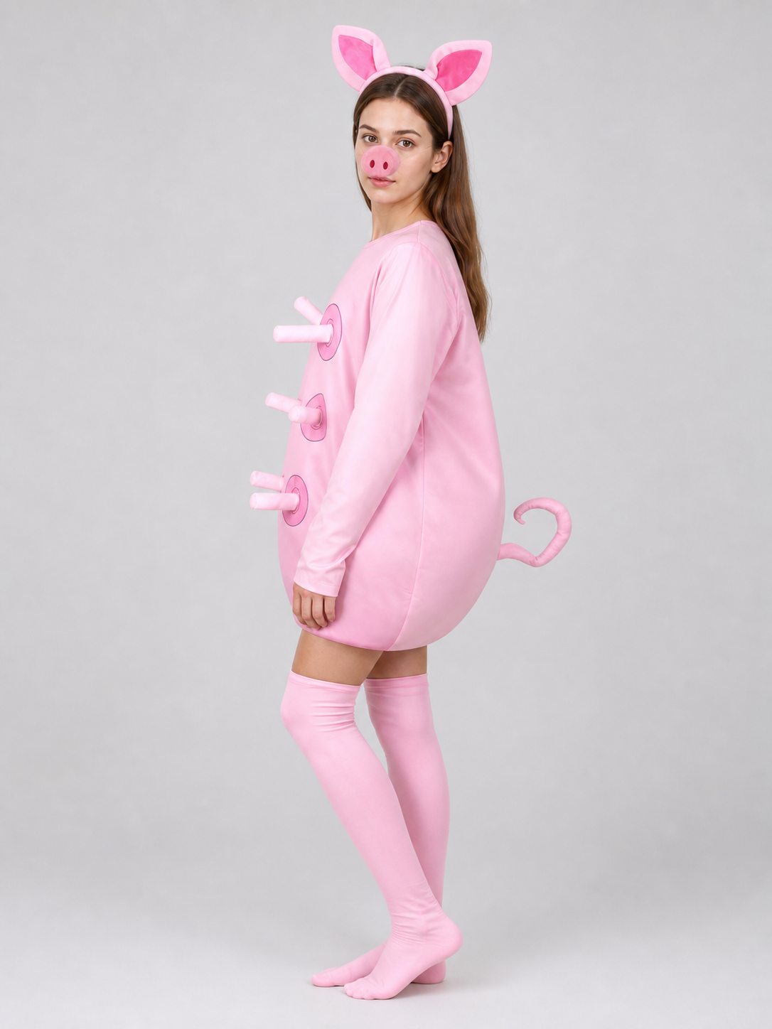 Adult Pink Pig Costume