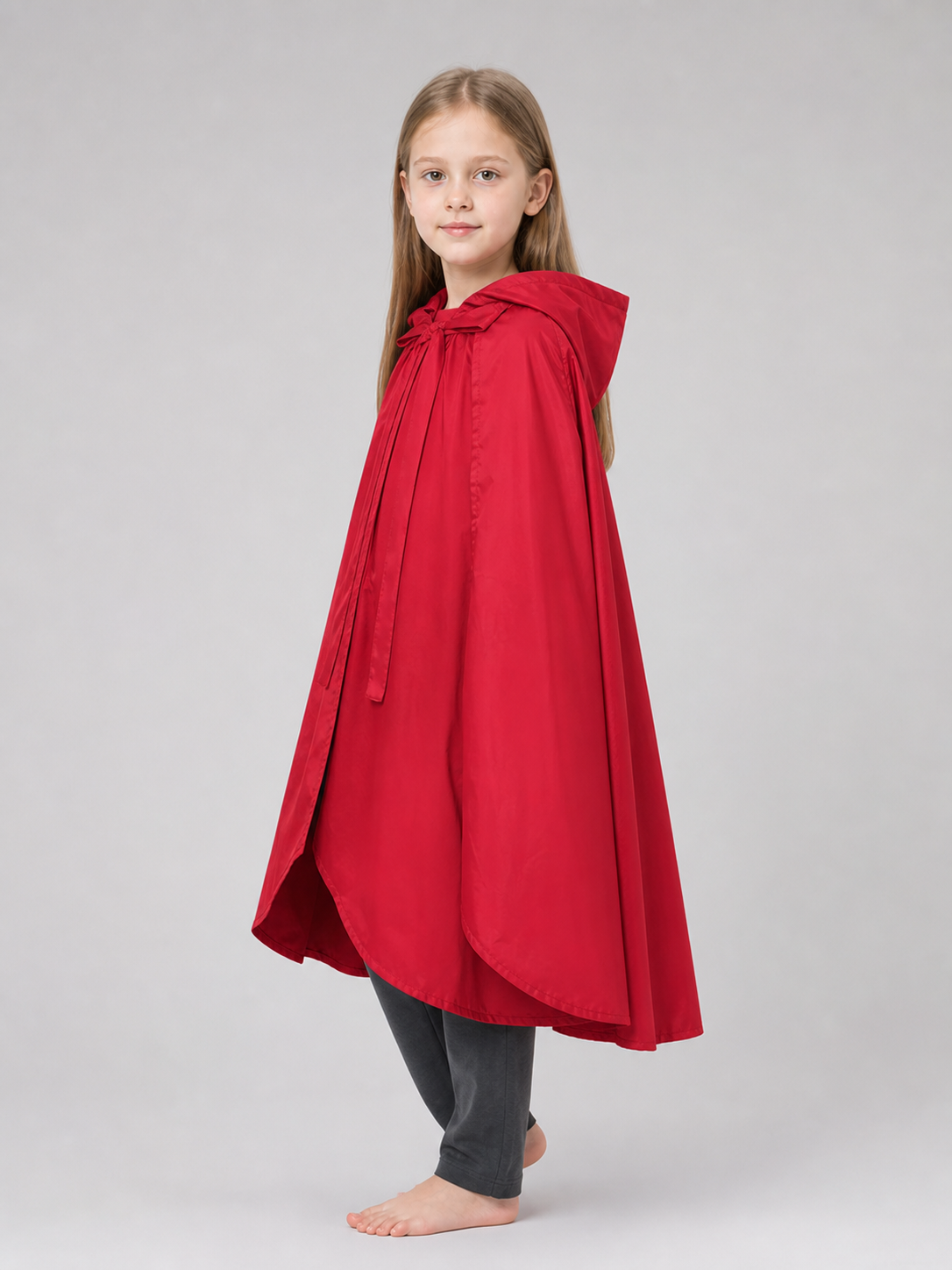 Red hooded cloak for children's cosplay