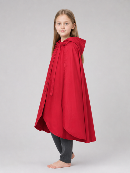 Red hooded cloak for children's cosplay