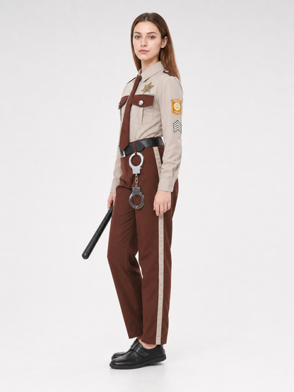 Sheriff Costume with Uniform Shirt and Pants side view