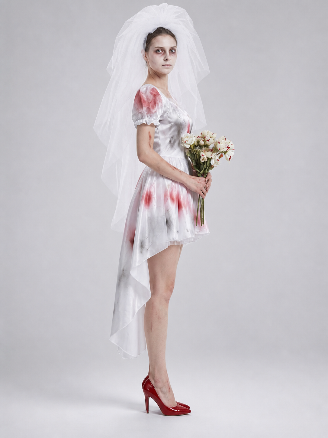 Stage Costume: White Dress with Blood Effect