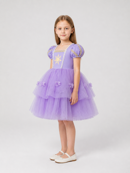 Princess Dress with a Full Mesh Skirt for Cosplay