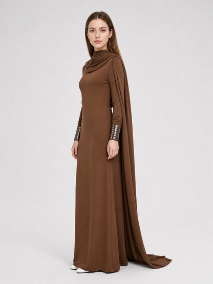 Brown Amilyn Holdo Cosplay Dress
