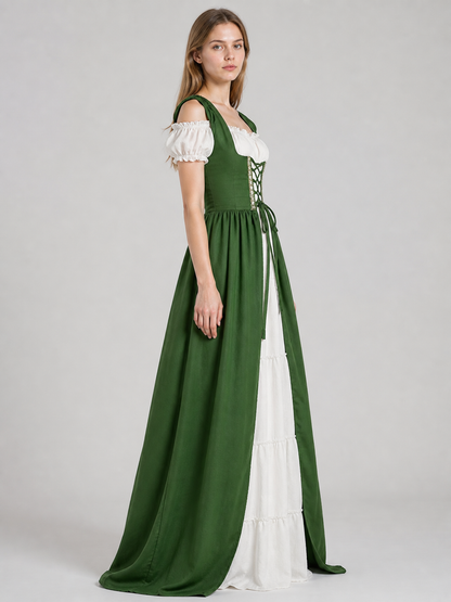 Medieval Dress with Corset Lacing side view