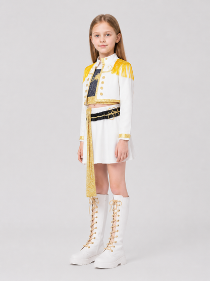 Children’s Stage Costume with Sequins and Fringe side view