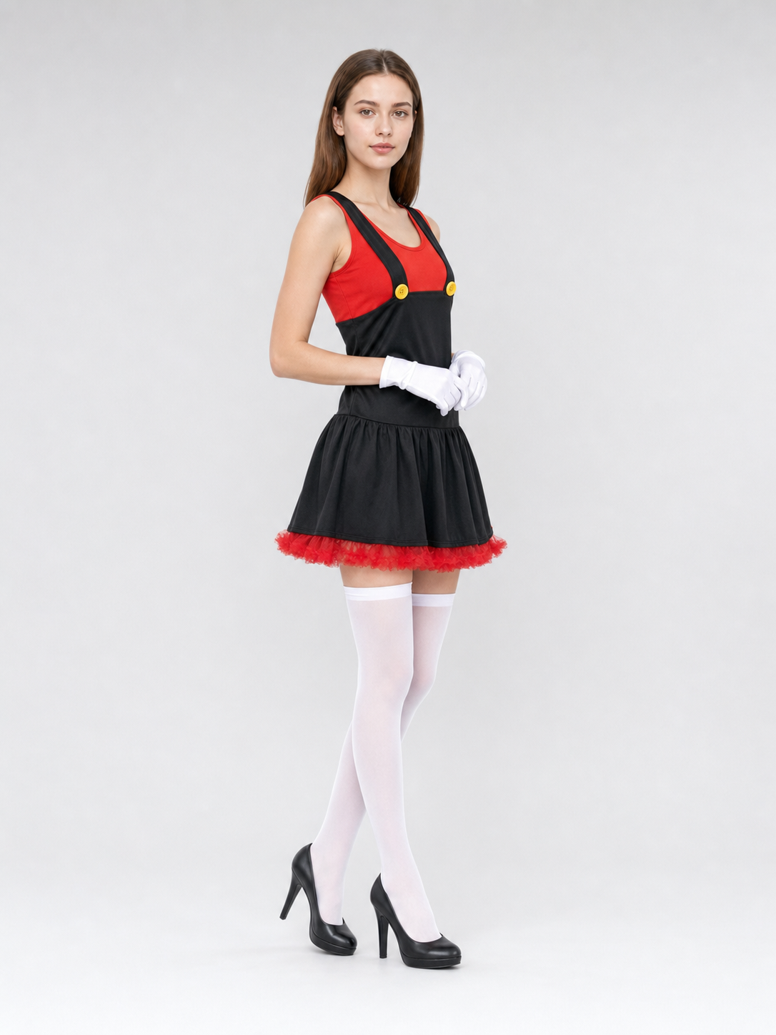 Super Mario-style carnival cosplay costume