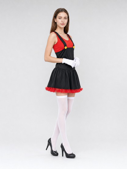 Super Mario-style carnival cosplay costume