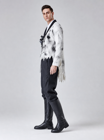 Gothic Halloween Costume: Shirt, Pants, Brooch