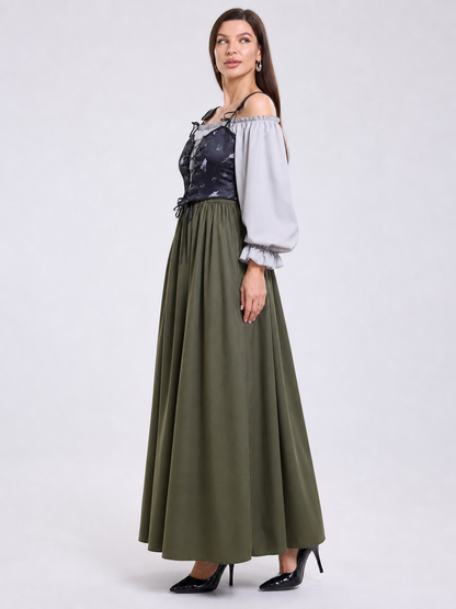 Historical Costume Dress with Corset Top