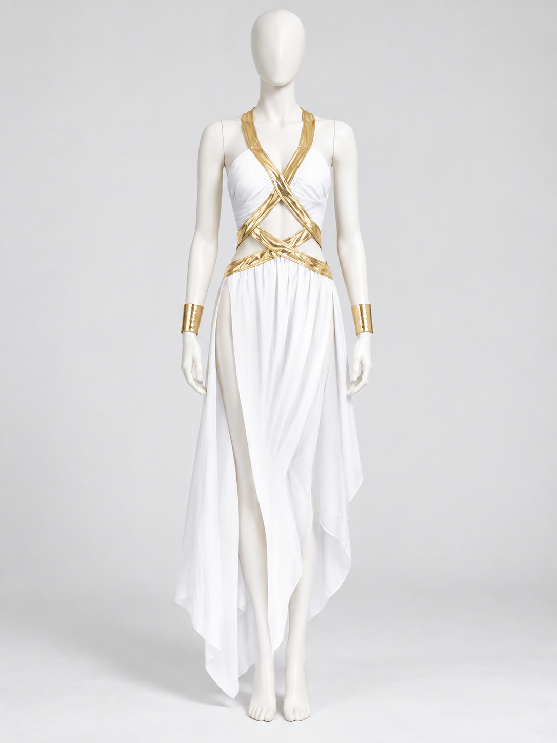 Carnival Costume with an Asymmetrical Hemline side view