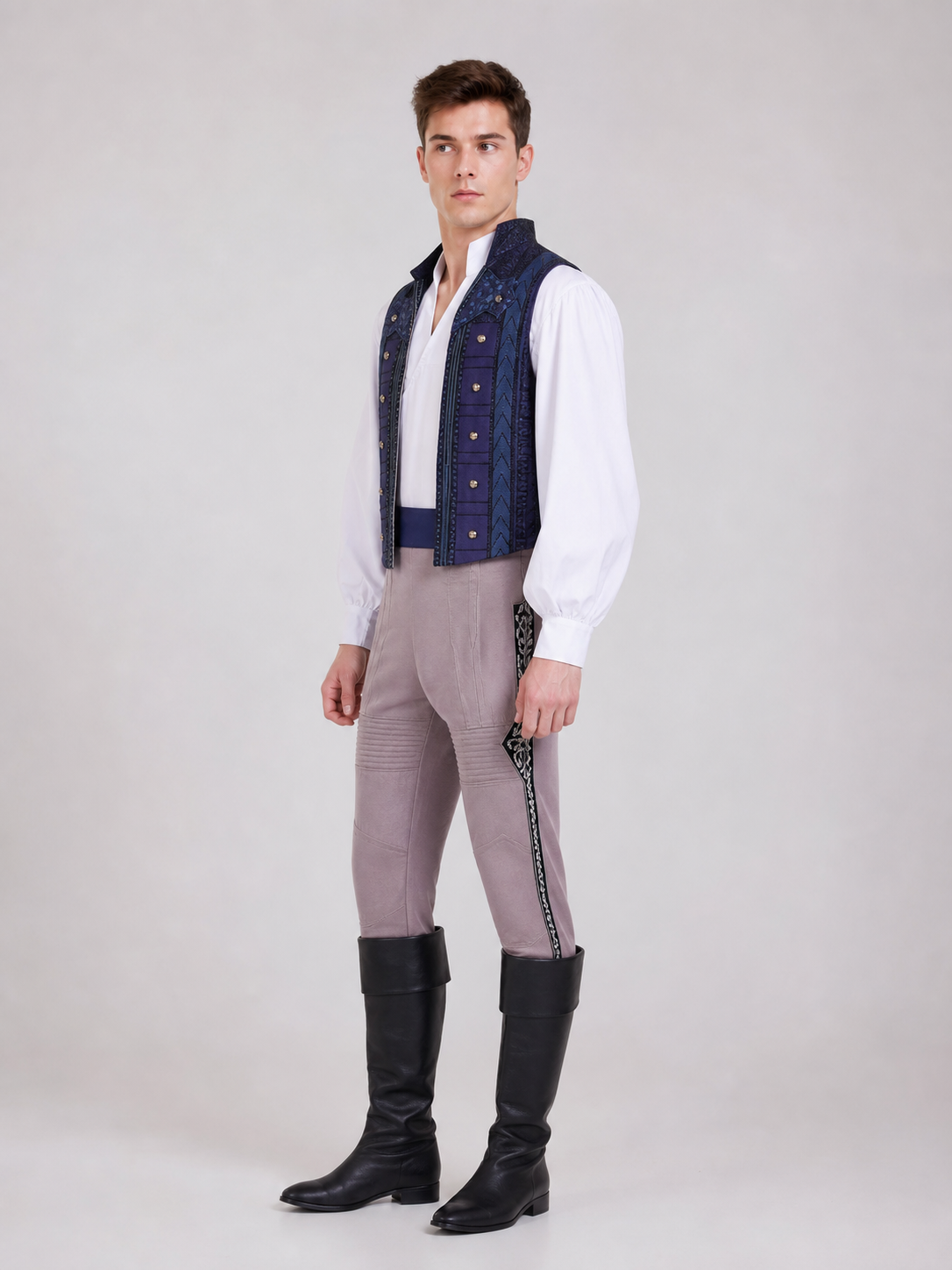 Fiyero "Wicked" Cosplay Costume: Vest, Shirt, Pants