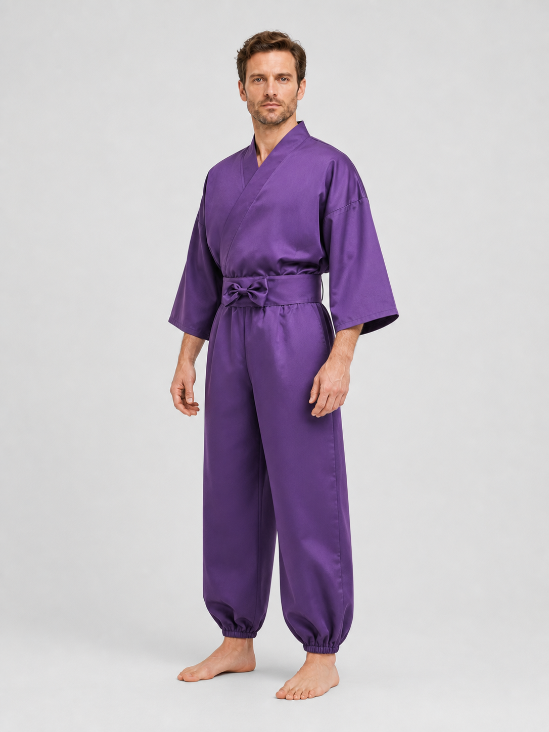 Anime-Style Ninja Cosplay Costume, Top and Pants Set