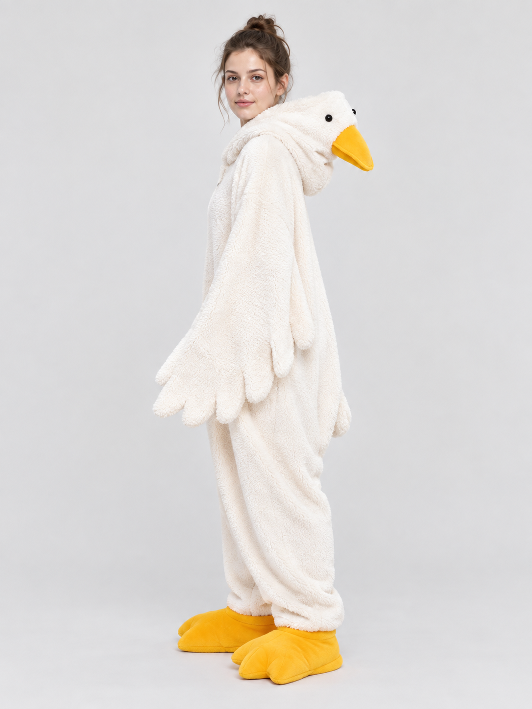 White Goose Kigurumi Pajama with Yellow Details