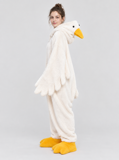 White Goose Kigurumi Pajama with Yellow Details