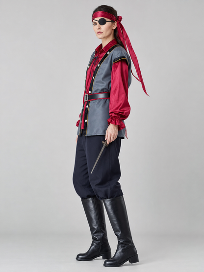 Pirate cosplay and Halloween costume with accessories