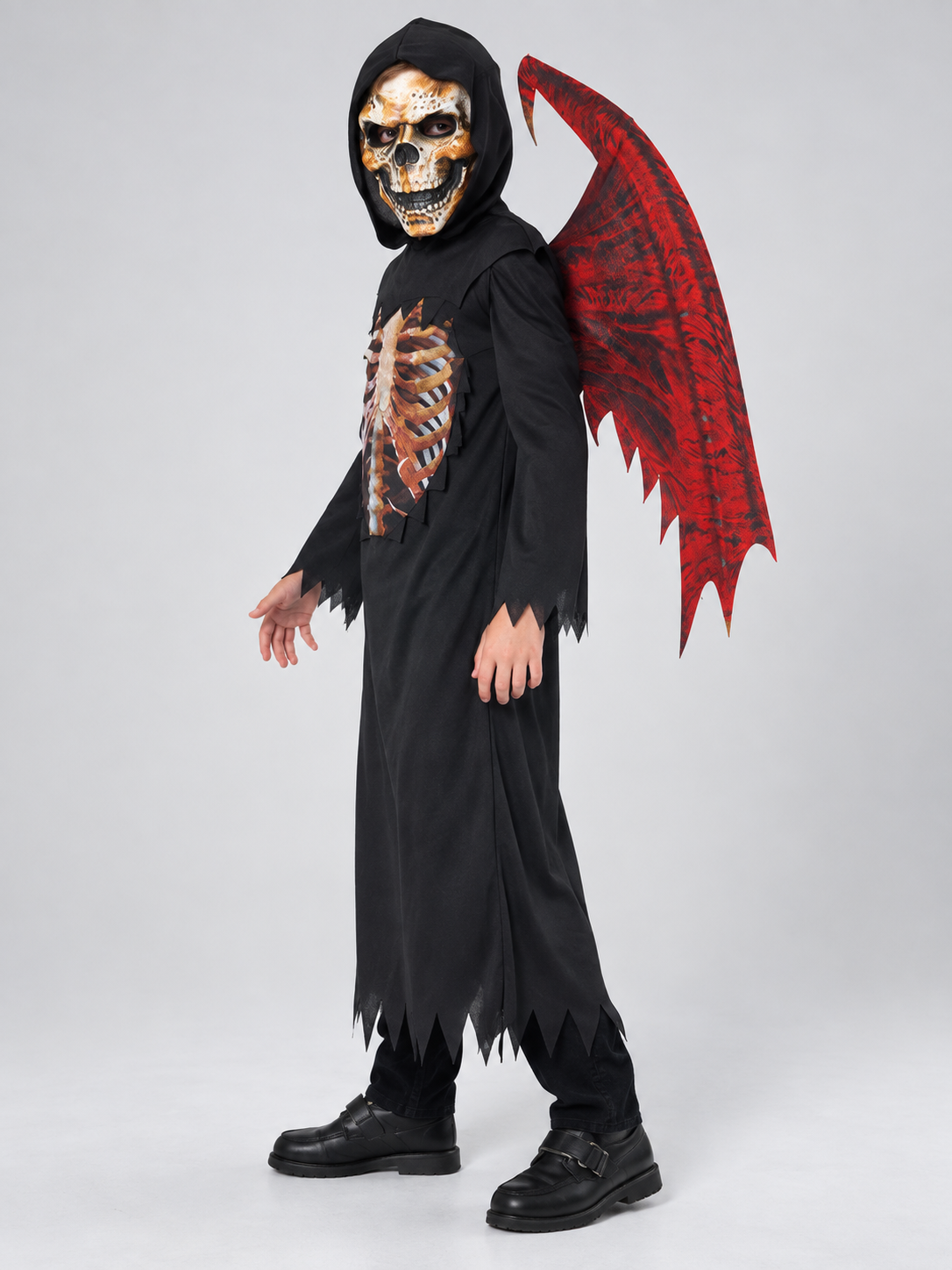 Kids' Demon Carnival Costume with Wings and Mask