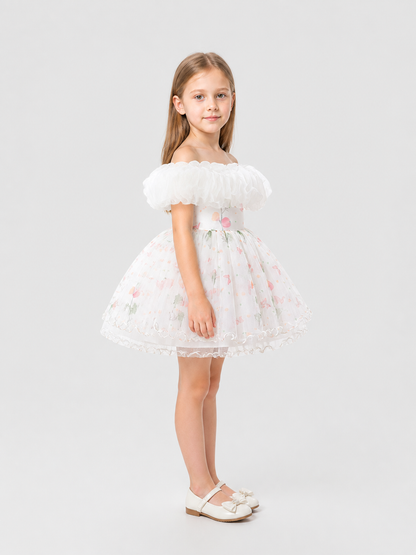 Princess Dress with Full Skirt for Flower Girls