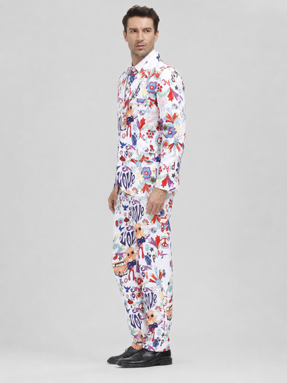Costume with LOVE print — jacket and pants