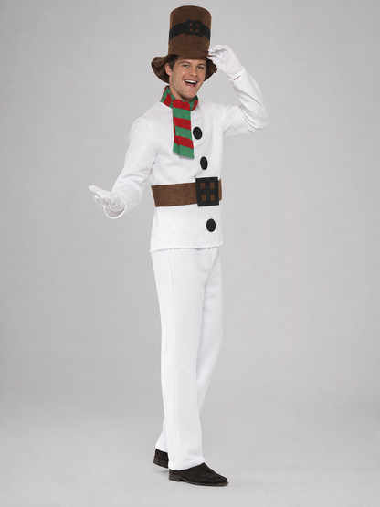 Snowman Holiday Costume with Hat and Scarf