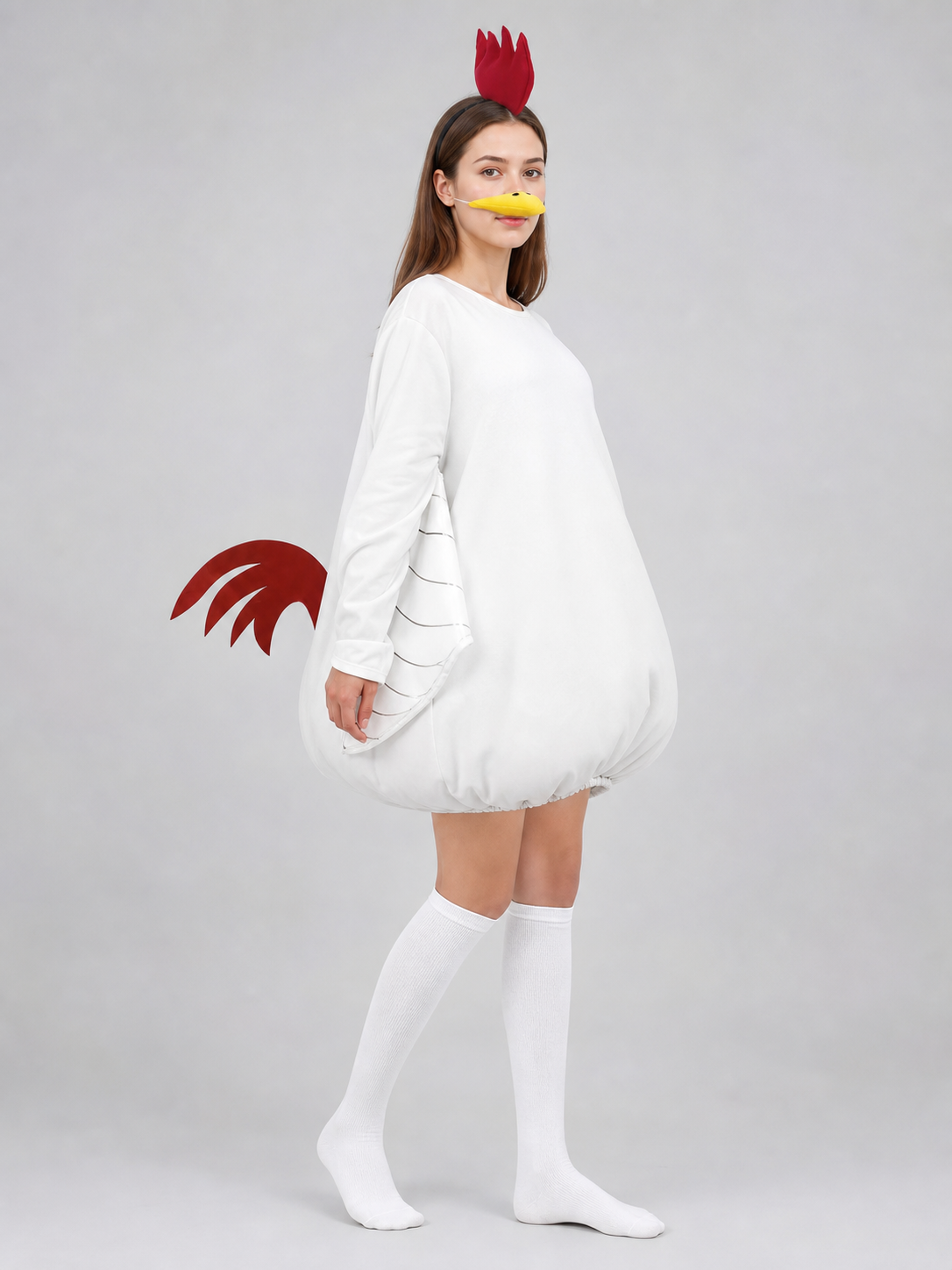 Adult Chicken Costume with Wings and Accessories