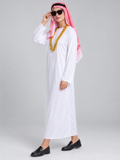 Arabic-Style Carnival Costume with Chain side view
