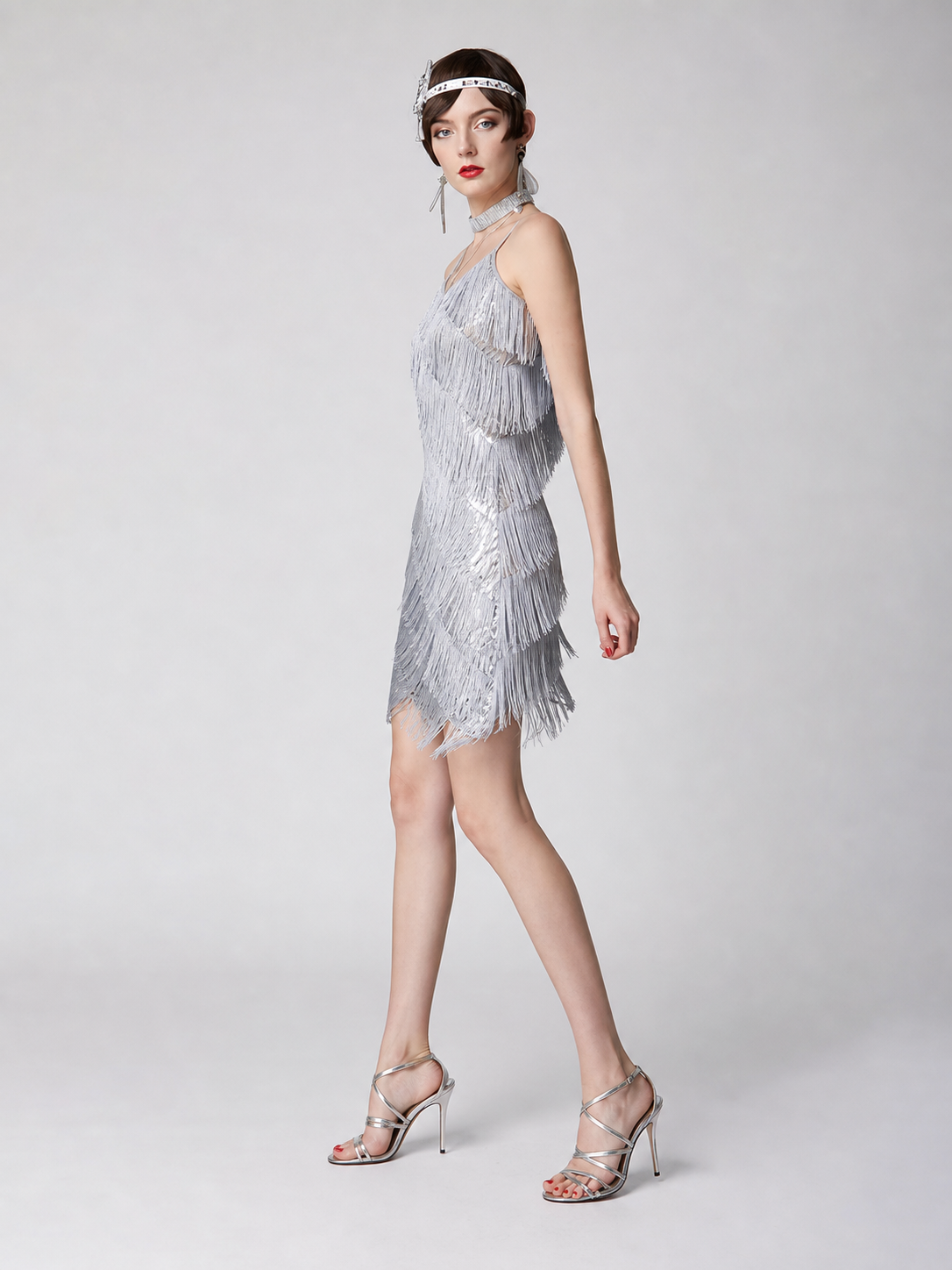Fringe Mini Dress for Parties and Stage