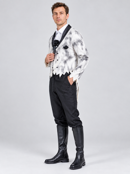 Halloween Carnival Costume with Rose Brooch
