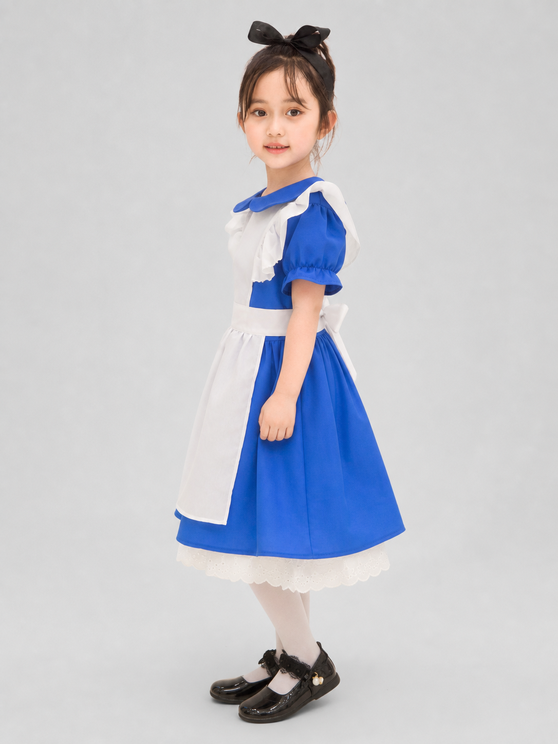 Children's princess dress with apron for a party