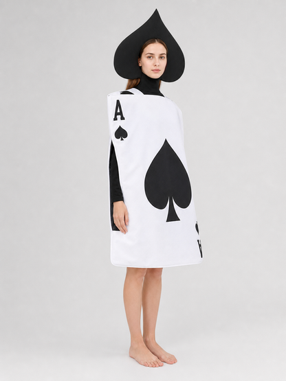 Carnival Spade-Shaped Hat for a Costume Party