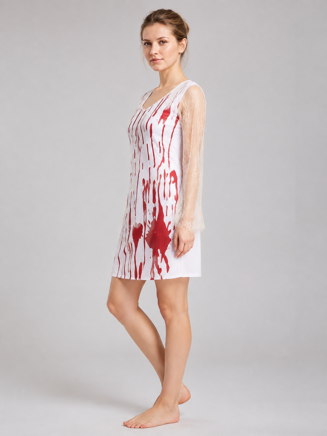 Carnival Costume — Dress with Red Drips side view